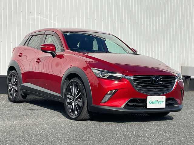 マツダ ＣＸ－３ XD プロアクティブ 千葉県 2017(平29)年 4.4万km ソウルレッドプレミアムメタリック 純正メモリナビ/(フルセグTV/BT/CD/DVD/FM/AM)/ドライブレコーダー前後/ヘッドアップディスプレイ/ブラインドスポットモニター/衝突被害軽減システム/車線逸脱警報/バックカメラ/クルーズコントロール/ハーフレザーシート/横滑り防止装置/ETC/アイドリングストップ/LEDヘッドライト/オートライト/ウィンカーミラー/電動格納ミラー/純正18インチAW/シートリフター/パドルシフト/プッシュスタート/スマートキー/フロアマット/スペアキー/取扱説明書/保証書