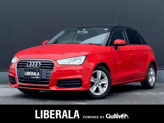 アウディ Ａ１ SB 1．0TFSI スポーツ 栃木県 2018(平30)年 3.3万km ミサノレッドパールエフェクト アドバンストキー/シートヒーター/純正ナビ/フルセグ /キセノンヘッドライト/コーナーセンサー/ETC/純正15インチAW