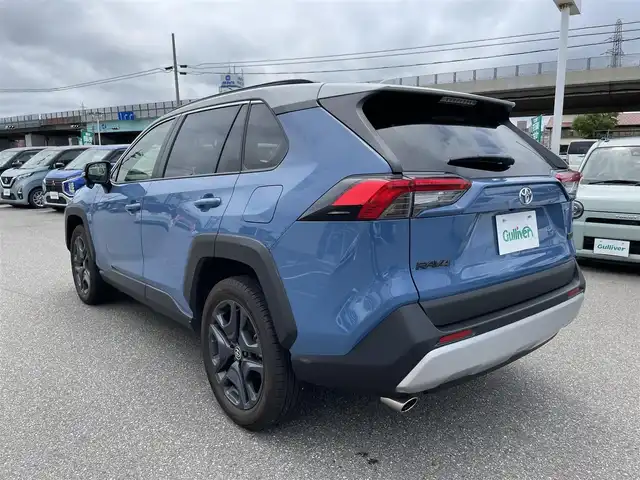トヨタ ＲＡＶ４ アドベンチャー 石川県 2022(令4)年 2.4万km アッシュグレーメタリック/グレイッシュブルー 4WD/純正メモリーナビ/CD/DVD/フルセグTV/バックカメラ/LEDヘッドライト/ETC/トヨタセーフティセンス/レーダークルーズ/シートヒーター/革シート/ドライブレコーダー/スマートキー/プッシュスタート/電動ミラー/ブラインドスポットモニター/保証書