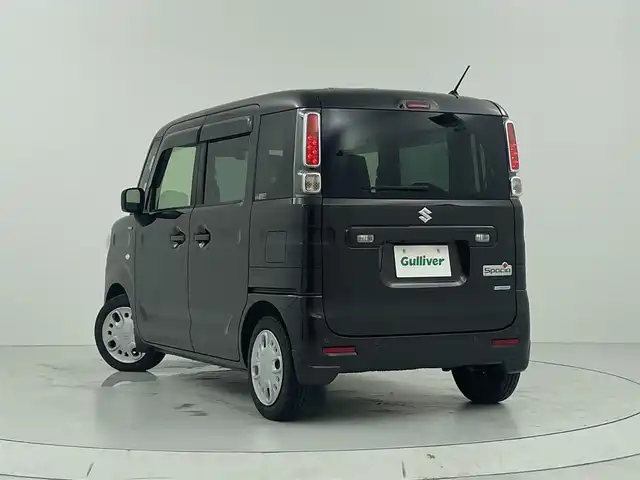スズキ スペーシア HYBRID X 大阪府 2022(令4)年 1.9万km アーバンブラウンパールメタリック スズキセーフティサポート　/　・デュアルカメラブレーキサポート/　・車線逸脱警報/　・後退時ブレーキサポート/　・パーキングソナー/　・横滑り防止装置/　・ハイビームアシスト/純正ディスプレイオーディオ/　(BT/AM/FM/USB/iPOD/AUX)/バックカメラ/両側パワースライドドア/LEDオートライト/シートヒーター/純正フロアマット/ドアバイザー/スマートキー/ビルトインＥＴＣ