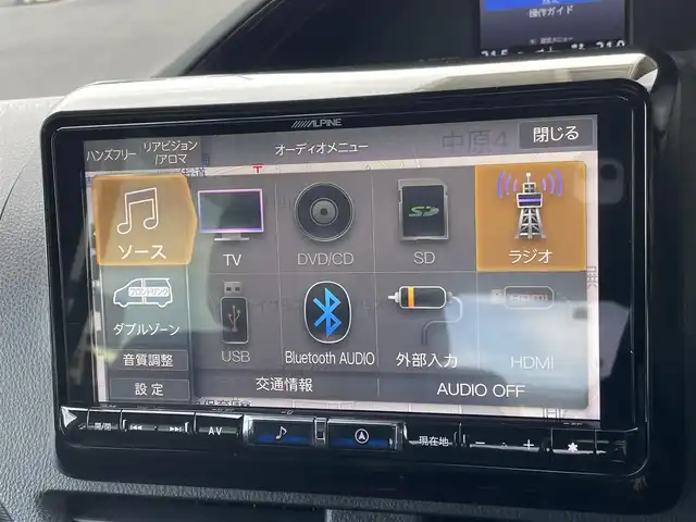 トヨタ ノア ハイブリッド Si ダブルバイビーⅢ 東京都 2020(令2)年 6.2万km ブラック 社外9インチナビ（アルパインBIGX）/Bluetooth/フルセグテレビ/CD/DVD/USB入力端子/12.8インチアルパインフリップダウンモニター（RXH12X-L）/ETC/バックカメラ/ドライブレコーダー（ZDR０２５）/社外フロアマット/ハーフレザー/両側パワースライドドア/純正16インチアルミホイール/前後コーナーセンサー/純正LEDヘッドライト/オートライト/スマートキー/クルーズコントロール/純正サイドバイザー/後席テーブル/後席USB