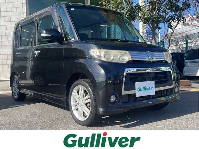 ダイハツ タント カスタム RS 鳥取県 2011(平23)年 11.7万km ブラックマイカメタリック ４ＷＤ/片側パワースライドア/社外ＨＤＤナビ/バックカメラ/ワンセグＴＶ　DVD CD MSV/ＥＴＣ/ＨＩＤライト/フォグランプ/ドアバイザー/フロアマット/ＭＯＭＯステアリング/スマートキー