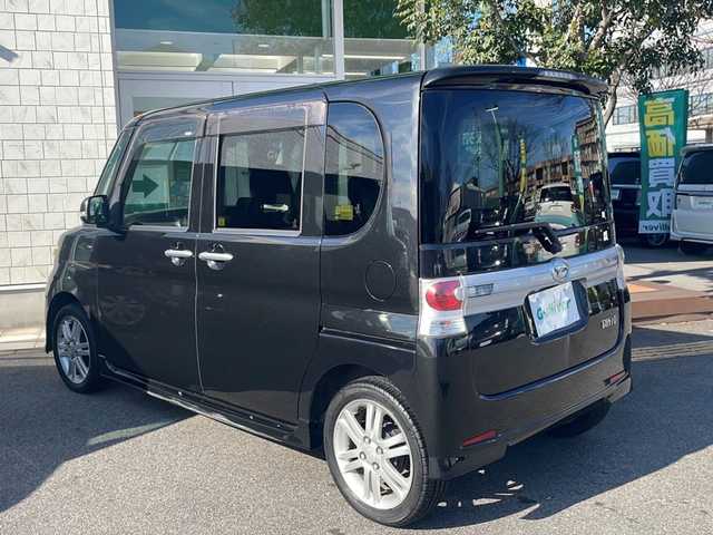 ダイハツ タント カスタム RS 鳥取県 2011(平23)年 11.7万km ブラックマイカメタリック ４ＷＤ/片側パワースライドア/社外ＨＤＤナビ/バックカメラ/ワンセグＴＶ　DVD CD MSV/ＥＴＣ/ＨＩＤライト/フォグランプ/ドアバイザー/フロアマット/ＭＯＭＯステアリング/スマートキー