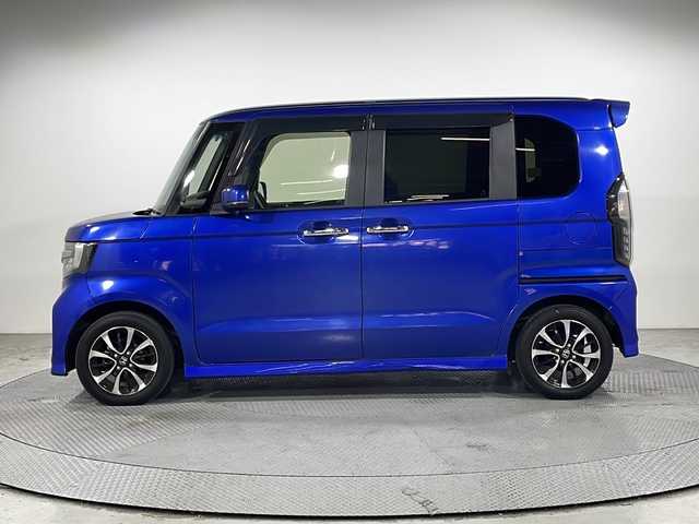 ホンダ Ｎ ＢＯＸ カスタム G EX ホンダセンシング 広島県 2019(令1)年 4.6万km ブリリアントスポーティブルーメタリック2トーン ｓｔｒａｄａナビ/バックカメラ/両側パワースライドドア/レーダークルーズコントロール/ＥＴＣ/オートマトックハイビーム/ドラレコ/コーナーセンサー/ＬＥＤヘッドライト/レーンキープアシスト/衝突軽減/エアバッグ(運転席/助手席/サイド/カーテン)/純正14インチアルミホイール(155/65/R14)