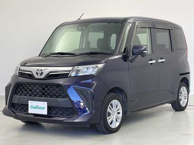 トヨタ ルーミー G 茨城県 2021(令3)年 4.8万km クールバイオレットクリスタルシャイン 純正ナビ　フルセグＴＶ　バックモニター　両側電動スライドドア　衝突軽減ブレーキ　コーナーセンサー　ビルトインＥＴＣ　スマートキー　ドライブレコーダー　純正アルミホイール　横滑り防止装置　ＬＥＤライト