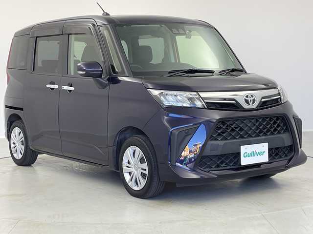 トヨタ ルーミー G 茨城県 2021(令3)年 4.8万km クールバイオレットクリスタルシャイン 純正ナビ　フルセグＴＶ　バックモニター　両側電動スライドドア　衝突軽減ブレーキ　コーナーセンサー　ビルトインＥＴＣ　スマートキー　ドライブレコーダー　純正アルミホイール　横滑り防止装置　ＬＥＤライト