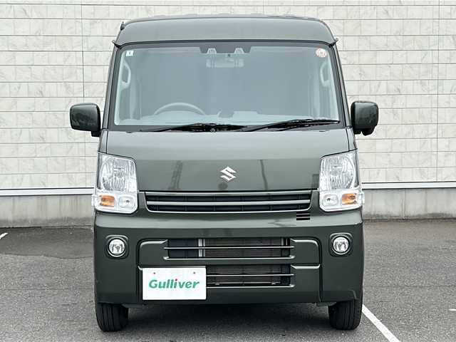 スズキ エブリイ PC 茨城県 2023(令5)年 3.8万km クールカーキPM 純正ディスプレイオーディオ【Bluetooth】/社外ドライブレコーダー（フロント・リヤ）/被害軽減システム/バックカメラ/社外デジタルインナーミラー/アイドリングストップ/両側スライドドア/取扱説明書/保証書