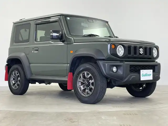 スズキ ジムニー シエラ JC 鹿児島県 2024(令6)年 1.5万km ジャングルグリーン 社外SDナビ/（AM/FM/CD/DVD/Bluetooth)/フルセグテレビ/バックカメラ/衝突軽減ブレーキ/クルーズコントロール/前席シートヒーター/ＥＴＣ/4WD/前後ドライブレコーダー/ＬＥＤヘッドライト/ヘッドライトウォッシャー/オートライト/アイドリングストップ/スマートキー/純正フロアマット
