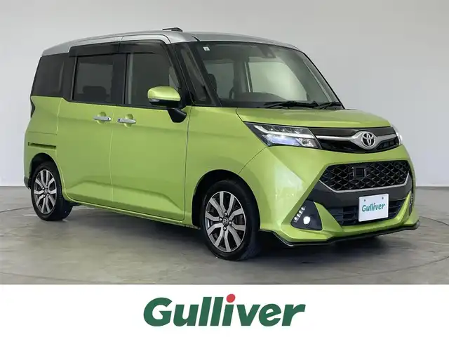 トヨタ タンク カスタムG－T 埼玉県 2017(平29)年 7.1万km フレッシュグリーンメタリック/シルバー2トーン スマートアシスト３　純正９インチナビ　バックカメラ　ＥＴＣ　ドライブレコーダー　シートヒーター　クルーズコントロール　両側パワースライドドア　純正アルミホイール　オートライト　ＬＥＤヘッドライト　ＴＶ