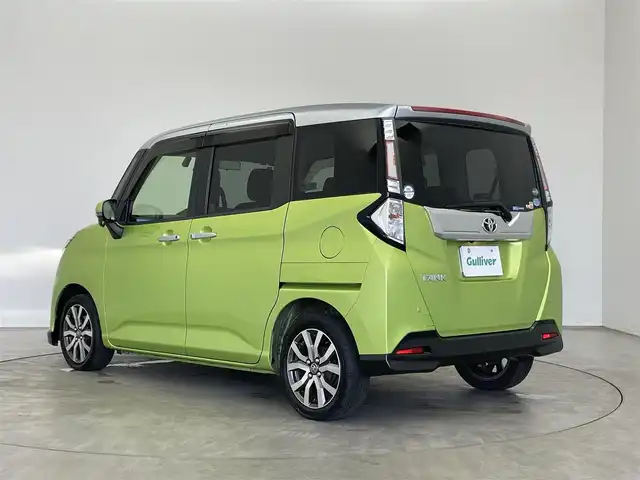 トヨタ タンク カスタムG－T 埼玉県 2017(平29)年 7.1万km フレッシュグリーンメタリック/シルバー2トーン スマートアシスト３　純正９インチナビ　バックカメラ　ＥＴＣ　ドライブレコーダー　シートヒーター　クルーズコントロール　両側パワースライドドア　純正アルミホイール　オートライト　ＬＥＤヘッドライト　ＴＶ