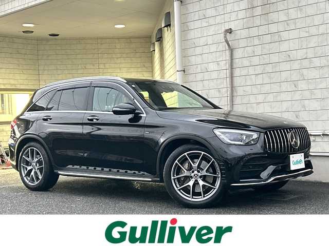 メルセデス・ベンツ ＧＬＣ３００ 4マチック AMGライン 神奈川県 2021(令3)年 3.4万km オブシディアンブラック ワンオーナー/サンルーフ/Burmesterプレミアムサウンド/純正ナビ（FM/AM/USB/BT/フルセグTV)/全方位カメラ/パドルシフト/レーダークルーズコントロール/ETC2.0/電動パーキングブレーキ/電動リアゲート/前後コーナーセンサー/アクティブレーンキーピングアシスト/アクティブブレーキアシスト/ブラインドスポットモニター/道路標識アシスト/横滑り防止装置/おくだけ充電/ハーフレザーシート/D/N席メモリパワーシート/全席シートヒーター/ISOFIX/両側サイドステップ/純正フロアマット/純正アルミホイール/純正ドアバイザー/スペアキー×１/保証書/取扱説明書