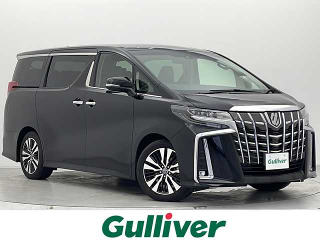 トヨタ アルファード S Cパッケージ 宮城県 2018(平30)年 4.8万km ブラック メーカーナビ　/パノラミックビューモニター　/デジタルインナーミラー　/ＢＳＭ　/ＥＴＣ２．０　/三眼フルＬＥＤヘッドランプ　/シーケンシャルターンランプ　/アダプティブクルーズコントロール　/プリクラッシュセーフティ/RCTA/レーンディパーチャーアラート/オートマチックハイビーム/パワーバックドア　/両側パワースライドドア/シートヒーター/シートベンチレーション/禁煙