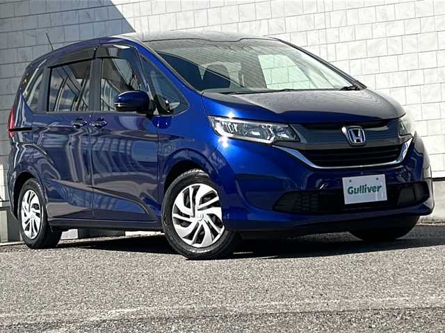 ホンダ フリード G ホンダセンシング 福島県 2019(平31)年 2.3万km コバルトブルーパール ワンオーナー　純正ナビ　フルセグＴＶ　Ｂｌｕｅｔｏｏｔｈ　バックカメラ　両側パワースライドドア　衝突軽減ブレーキ　　ＥＴＣ　ドライブレコーダー　　横滑防止　レーンキープ　スマートキー　純正フロアマット