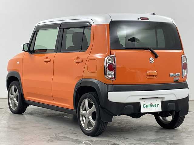 スズキ ハスラー G 道央・札幌 2015(平27)年 7万km パッションオレンジマイカ/スペリアホワイト ・４WD/・社外ＳＤナビ/・ＣＤ／ＤＶＤ／ＢＴ／ＡＵＸ／フルセグＴＶ/・ブレーキアシスト/・横滑り防止装置/・ダウンヒルアシストコントロール/・グリップコントロール/・アイドリングストップ/・運転席シートヒーター/・フォグランプ/・プッシュスタート/・スマートキー×２/・純正フロアマット/・純正ドアバイザー/・電動格納ミラー/・鉄ホイール付冬タイヤ積込/・取扱説明書/新車時保証書