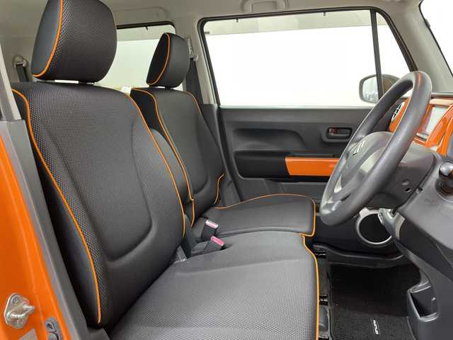 スズキ ハスラー G 道央・札幌 2015(平27)年 7万km パッションオレンジマイカ/スペリアホワイト ・４WD/・社外ＳＤナビ/・ＣＤ／ＤＶＤ／ＢＴ／ＡＵＸ／フルセグＴＶ/・ブレーキアシスト/・横滑り防止装置/・ダウンヒルアシストコントロール/・グリップコントロール/・アイドリングストップ/・運転席シートヒーター/・フォグランプ/・プッシュスタート/・スマートキー×２/・純正フロアマット/・純正ドアバイザー/・電動格納ミラー/・鉄ホイール付冬タイヤ積込/・取扱説明書/新車時保証書