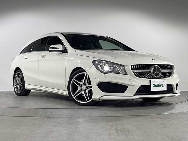 メルセデス・ベンツ ＣＬＡ１８０ Sブレイク　スポーツ 福岡県 2016(平28)年 3.7万km カルサイトホワイト 純正ナビ(Bluetooth/AM/FM/フルセグ)/バックカメラ/ブラインドスポットモニター/衝突被害軽減システム/クルーズコントロール/キセノンヘッドライト/オートライト/ビルトインETC/パワーバックドア/ハーフレザーシート/D/N席シートヒーター/D席パワーシート/純正18インチアルミホイール/純正フロアマット/アイドリングストップ/トノカバー/ISOFIX/アイドリングストップ/プッシュスタート