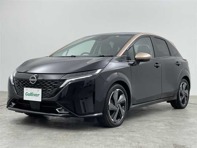 日産 オーラ G レザーエディション 群馬県 2022(令4)年 2.9万km ミッドナイトブラック/サンライズカッパー 純正９インチナビ　アラウンドビューモニター　プロパイロット　ＢＳＭ　ＢＯＳＥ　デジタルインナーミラー　ＬＥＤライト　純正１７インチＡＷ　ステアリングリモコン　コーナーセンサー　ワイヤレス充電　禁煙車