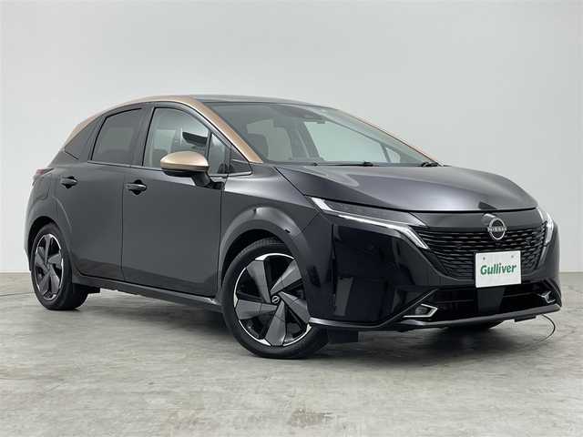 日産 オーラ G レザーエディション 群馬県 2022(令4)年 2.9万km ミッドナイトブラック/サンライズカッパー 純正９インチナビ　アラウンドビューモニター　プロパイロット　ＢＳＭ　ＢＯＳＥ　デジタルインナーミラー　ＬＥＤライト　純正１７インチＡＷ　ステアリングリモコン　コーナーセンサー　ワイヤレス充電　禁煙車