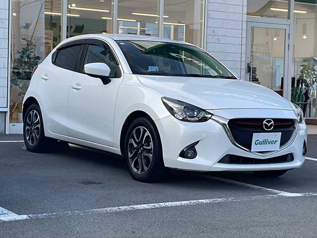 マツダ デミオ XD ツーリング 静岡県 2016(平28)年 7.2万km スノーフレイクホワイトパールマイカ 純正ナビ　/AM/FM/BT/TVワンセグ/バックカメラ/ETC　/クルーズコントロール/パドルシフト/純正16インチアルミ/LEDライト/横滑り防止装置