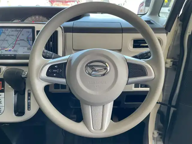 ダイハツ ムーヴ キャンバス G メイクアップ リミテッド　SAⅢ 千葉県 2020(令2)年 1.3万km パールホワイトⅢ/ナチュラルベージュマイカメタリック 2トーン スマートアシストIII/・衝突回避支援ブレーキ機能/・衝突警報機能/・車線逸脱警報機能/・先行車発進お知らせ機能/・誤発進抑制制御機能/・オートハイビーム/衝突安全ボディ/純正8インチナビ/・ラジオ/CD・DVD/Bluetooth/フルセグテレビ/アラウンドビューモニター/両側パワースライドドア/ドライブレコーダー前方/LEDヘッドライト/フォグライト/オートライト/純正フロアマット/取扱説明書/保証書/スペアキー/ディーラー点検記録簿(R3/R5/R7)