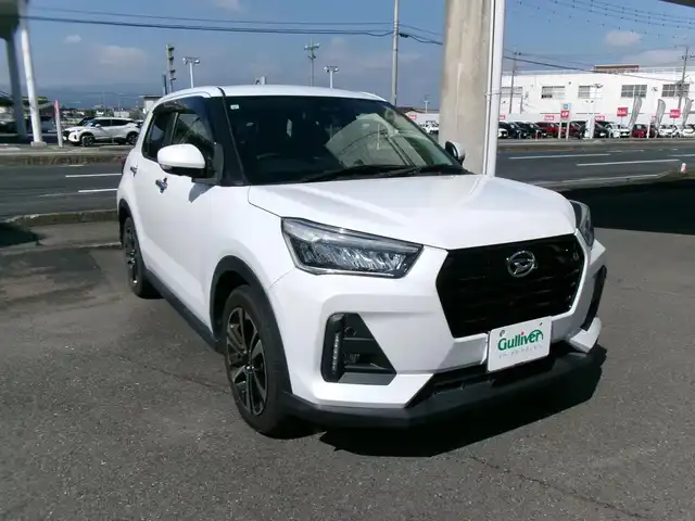 ダイハツ ロッキー プレミアム 群馬県 2021(令3)年 2.3万km シャイニングホワイトパール ワンオーナー/スマートアシスト/ブラインドスポットモニター/純正メモリーナビ・フルセグTV・BT/　・DVD(NMZK-W71D)/パノラマモニター/TVキット/純正ナビ連動前後ドライブレコーダー/　(DRN-H70N)/ハーフレザーシート/前席シートヒーター/スマートキー×2＆プッシュスタート/純正17インチアルミホイール/スペアタイヤ/LEDヘッドライト/保証書＆取説
