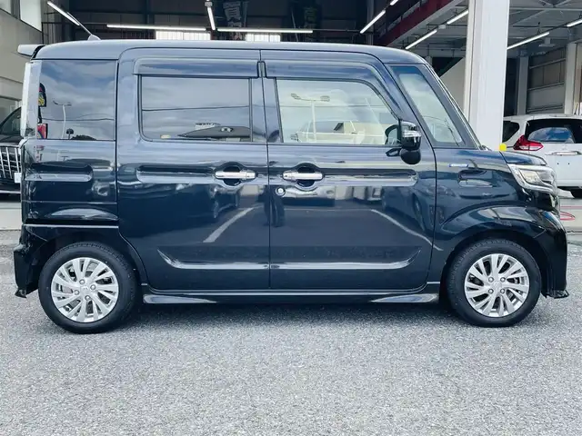 スズキ スペーシア カスタム HYBRID GS 千葉県 2020(令2)年 5.7万km ブルーイッシュブラックパール3 ディーラーSDナビ/（フルセグ/BT/DVD/SD/）/TV走行中視聴OK/D席シートヒーター/レーダークルーズコントロール/LDA/LEDヘッドライト/フォグライト/前後コーナーセンサー/フロアマット/ドアバイザー/プッシュスタート/スペアキー/取説/保証書