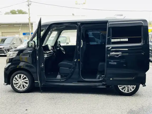 スズキ スペーシア カスタム HYBRID GS 千葉県 2020(令2)年 5.7万km ブルーイッシュブラックパール3 ディーラーSDナビ/（フルセグ/BT/DVD/SD/）/TV走行中視聴OK/D席シートヒーター/レーダークルーズコントロール/LDA/LEDヘッドライト/フォグライト/前後コーナーセンサー/フロアマット/ドアバイザー/プッシュスタート/スペアキー/取説/保証書