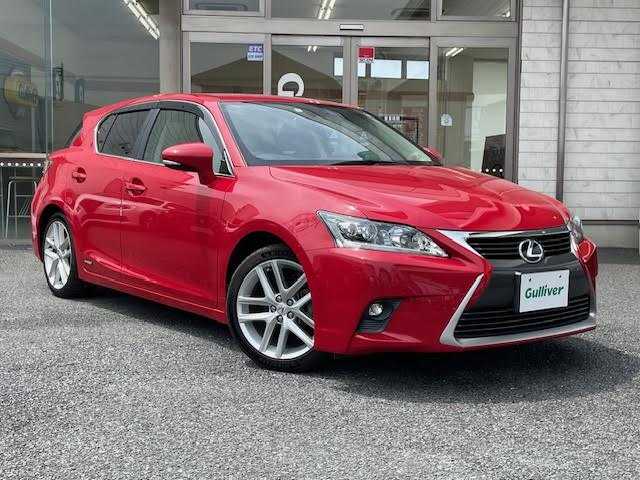 レクサス ＣＴ 200h バージョンC 埼玉県 2014(平26)年 5.9万km マダーレッド メーカーナビ/バックカメラ/本革シート/サンルーフ/クルーズコントロール/前席パワーシート/メモリーシート/スマートキー/LEDヘッドライト/クリアランスソナー/ETC/保証書/取扱説明書/スペアキー