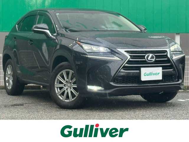 レクサス ＮＸ 300h Iパッケージ 千葉県 2016(平28)年 3.7万km グラファイトブラックガラスフレーク ムーンルーフ/純正ナビ/CD/DVD/B-ray/BT/USB/AUX/フルセグTV/バックカメラ/サイドビューモニター/ETC2.0/クルーズコントロール/パドルシフト/ステアリングヒーター/シートヒーター/黒革シート/メモリ付きパワーシート/LED３眼オートライト/LEDフォグ/純正アルミホイール