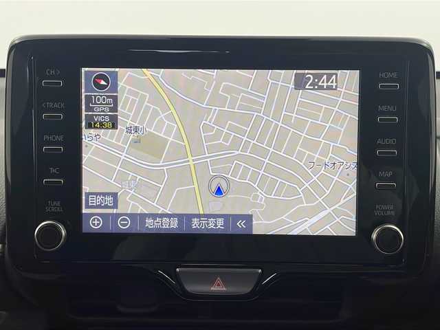 トヨタ ヤリス G 栃木県 2021(令3)年 1.5万km ダークブルーマイカM 純正メーカーナビ/（BT/AM/FM/ミラーリング）/ETC/前後ドライブレコーダー/プリクラッシュブレーキ/ブラインドスポットモニター/クリアランナソー/車線逸脱警報/横滑り防止/先行車発進お知らせ/後退時速度抑制/パーキングサポートブレーキ/電動格納ミラー/純正フロアマット/プッシュスタート/スマートキー