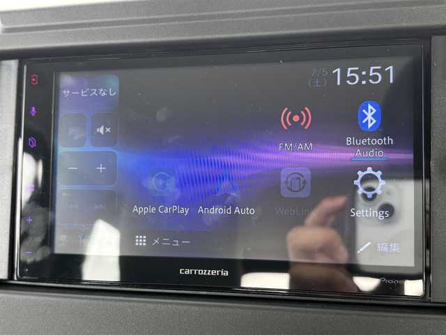 スズキ ジムニー XG 滋賀県 2023(令5)年 0.8万km ブルーイッシュブラックパール3 Carrozzeriaディスプレイオーディオ/(Bluetooth/AppleCarplay)/4WD/5MT/衝突軽減ブレーキ/レーンキープアシスト/ビルトインETC/センターデフロック/ダウンヒルアシスト/スタッドレスタイヤ付き/USB