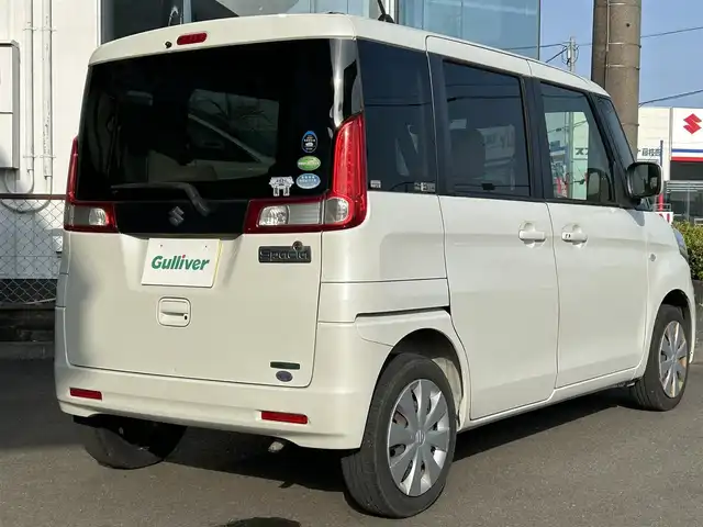 スズキ スペーシア X 静岡県 2014(平26)年 11.5万km パールホワイト 社外ナビ/BT接続/アイドリングストップ/片側パワースライドドア/プッシュスタート/ETC/スマートキー/衝突被害軽減システム