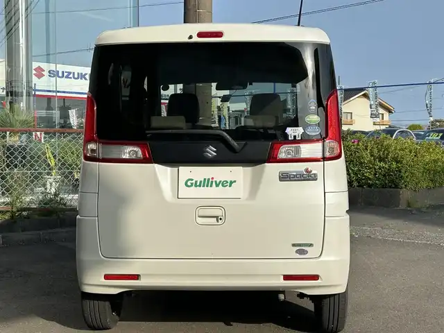 スズキ スペーシア X 静岡県 2014(平26)年 11.5万km パールホワイト 社外ナビ/BT接続/アイドリングストップ/片側パワースライドドア/プッシュスタート/ETC/スマートキー/衝突被害軽減システム