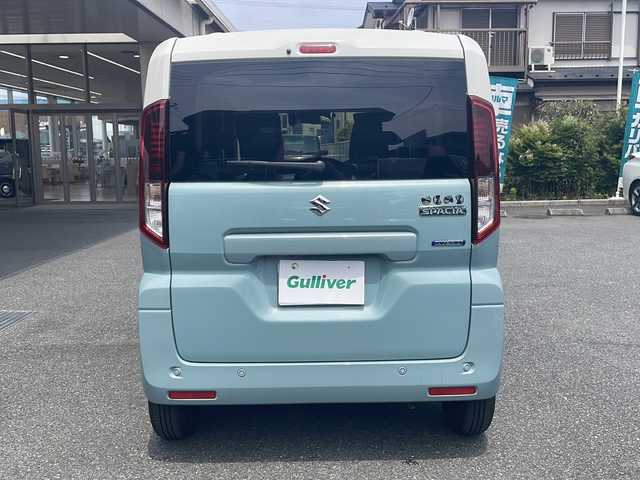 スズキ スペーシア HYBRID X 埼玉県 2024(令6)年 0.8万km オフブルーメタリック/ソフトベージュメタリック サーキュレーター、シートカバー