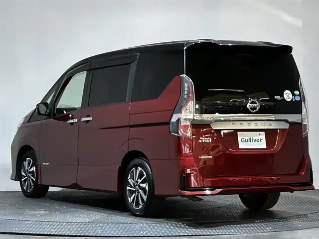 日産 セレナ ハイウェイスター 愛媛県 2020(令2)年 3.3万km マルーンレッド 2トーン 純正10インチナビ　アラウンドビューモニター　両側パワースライドドア フリップダウンモニター ドライブレコーダー　クルーズクルーズコントロール LEDヘッドライト 純正フロアマット　ベンチシート ブラインドスポットモニター