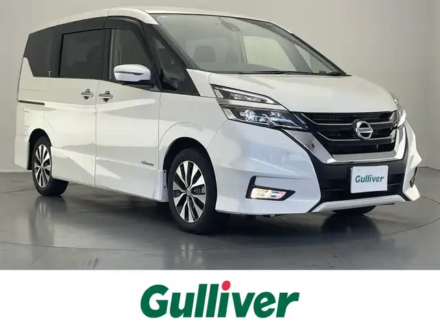 日産 セレナ ハイウェイスター Vセレクション 愛知県 2017(平29)年 2.9万km ブリリアントホワイトパール 純正９型ナビ　純正後席モニター　プロパイロット　デジタルインナーミラー　パーキングアシスト　全方位カメラ　エマブレ　衝突軽減　追従クルコン　シートヒーター　ドラレコ　ハンズフリー両側パワスラ　ＬＥＤオートライト　フォグランプ　オートホールド　プッシュスタート　禁煙車