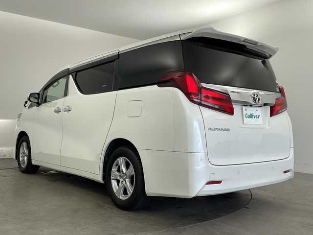 トヨタ アルファード X 兵庫県 2018(平30)年 6.2万km ホワイトパールクリスタルシャイン ・純正ナビ/Bluetooth/CD/DVD/TV/SD/・フリップダウンモニター/・バックカメラ/・トヨタセーフティセンス/・衝突軽減ブレーキ/・レーンキープアシスト/・レーダークルーズコントロール/・電動パーキングブレーキ/・ブレーキホールド/・クリアランスソナー/・前後コーナーセンサー/・MTモード付AT/・両側パワースライドドア/・サンルーフ/・AC100V電源/・WAC/・純正16インチアルミホイール/・純正スマートキー/・プッシュスタートボタン/・スペアキー/・ステアリングリモコン/・革巻きステアリング/・W＋サイドエアバッグ/・カーテンエアバッグ/・LEDオートライト/・オートマチックハイビーム/・ビルドインETC