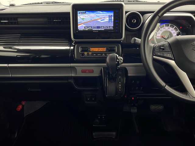 スズキ スペーシア カスタム HYBRID XS 秋田県 2020(令2)年 4.1万km ブルーイッシュブラックパール3 ４WD/社外ナビ【FM/AM/BT/CD/DVD】　/フルセグＴＶ　　/バックカメラ　/ＬＥＤヘッドライト　/ＥＴＣ　/プッシュスタート　　/前後ドライブレコーダー　/両側パワースライドドア /アイドリングストップ　/スマートキー　/オートエアコン　/スペアキー有り　/クルーズコントロール/プッシュスタート /レーンアシスト/エンジンスターター /横滑り防止装置/衝突被害軽減システム/コーナーセンサー /ステアリングリモコン/電格ミラー/革巻きステアリング/前席シートヒーター/ドアミラーヒーター/オートライト/オートマチックハイビーム/純正AW/社外フロアマット/ドアバイザー/ハーフレザーシート /フォグライト /取扱説明書