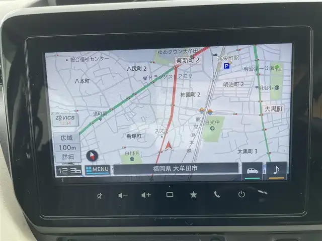 スズキ ソリオ HV MZ 福岡県 2023(令5)年 5.1万km メロウディープレッドパール ワンオーナー/レーンキープアシスト/クルコン/横滑り防止/両側パワスラ/衝突被害軽減システム/LEDオートライト/純正SDナビ(BT、フルセグTV、全方位カメラ)/純正アルミホイール/純正フロアマット/スマートキー