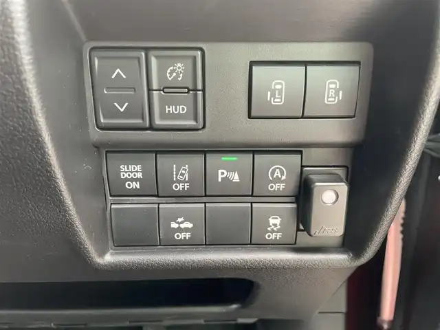 スズキ ソリオ HV MZ 福岡県 2023(令5)年 5.1万km メロウディープレッドパール ワンオーナー/レーンキープアシスト/クルコン/横滑り防止/両側パワスラ/衝突被害軽減システム/LEDオートライト/純正SDナビ(BT、フルセグTV、全方位カメラ)/純正アルミホイール/純正フロアマット/スマートキー