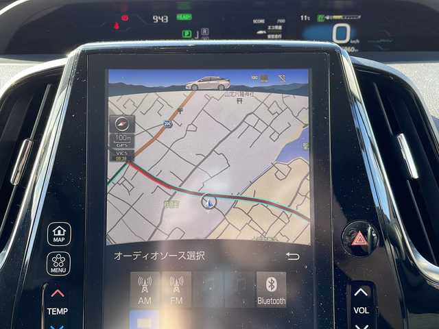 トヨタ プリウス ＰＨＶ A 香川県 2018(平30)年 4.5万km スティールブロンドM 純正ナビ/（AM/FM/USB/IPOD/BT/フルセグTV）/ビルトインETC/バックカメラ/社外ドラレコ/HV・EV切り替えモード/PCS/クリアランスソナー/BSM/レーダークルーズ/パーキングアシスト/ステアリングリモコン/ステアリングヒーター/オートライト/オートハイビーム/N・D席シートヒーター/純正フロアマット/ドアバイザー