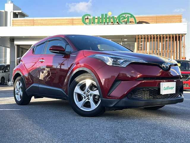 トヨタ Ｃ－ＨＲ S LEDエディション 沖縄県 2017(平29)年 4.1万km センシュアルレッドマイカ 純正ナビ　フルセグＴＶ　DVD再生可 Bluetooth/バックカメラ　/ビルトインＥＴＣ　/ＬＥＤヘッドライト　/オートライト　/オートハイビーム　/電動サイドブレーキ　/オートホールド　/革巻きステアリング/ステアリングスイッチ/ウインカードアミラー/スマートキー