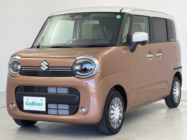 スズキ ワゴンＲ スマイル HYBRID X 茨城県 2024(令6)年 0.5万km ピンク 純正ディスプレイオーディオナビ　パノラミックビューモニタ－　フルセグＴＶ　両側電動スライドドア　追従クルコン　シートヒーター　衝突軽減ブレーキ　ＬＥＤライト　スマートキー　プッシュスタート　禁煙車