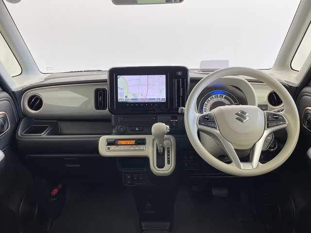 スズキ ワゴンＲ スマイル HYBRID X 茨城県 2024(令6)年 0.5万km ピンク 純正ディスプレイオーディオナビ　パノラミックビューモニタ－　フルセグＴＶ　両側電動スライドドア　追従クルコン　シートヒーター　衝突軽減ブレーキ　ＬＥＤライト　スマートキー　プッシュスタート　禁煙車