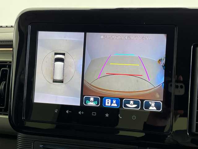 スズキ ワゴンＲ スマイル HYBRID X 茨城県 2024(令6)年 0.5万km ピンク 純正ディスプレイオーディオナビ　パノラミックビューモニタ－　フルセグＴＶ　両側電動スライドドア　追従クルコン　シートヒーター　衝突軽減ブレーキ　ＬＥＤライト　スマートキー　プッシュスタート　禁煙車
