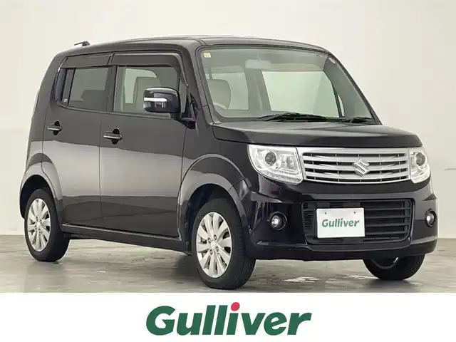 スズキ ＭＲワゴン Wit XS 滋賀県 2014(平26)年 6.7万km ミステリアスバイオレットパール 禁煙車/社外ナビ/（CD/USB/地デジTV）/合皮シート/シートリフター/革巻きステアリング/ステアリングリモコン/HIDヘッドライト/フォグランプ/オートヘッドライト/純正アルミホイール/社外フロアマット/ドアバイザー/アイドリングストップ/スマートキー/プッシュスタート