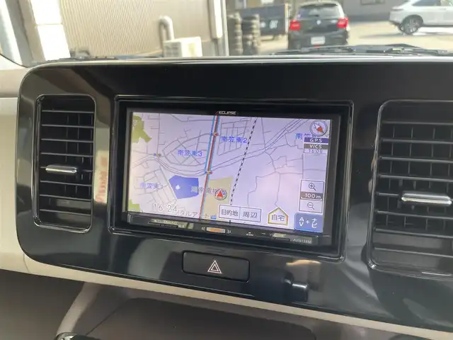 スズキ ＭＲワゴン Wit XS 滋賀県 2014(平26)年 6.7万km ミステリアスバイオレットパール 禁煙車/社外ナビ/（CD/USB/地デジTV）/合皮シート/シートリフター/革巻きステアリング/ステアリングリモコン/HIDヘッドライト/フォグランプ/オートヘッドライト/純正アルミホイール/社外フロアマット/ドアバイザー/アイドリングストップ/スマートキー/プッシュスタート