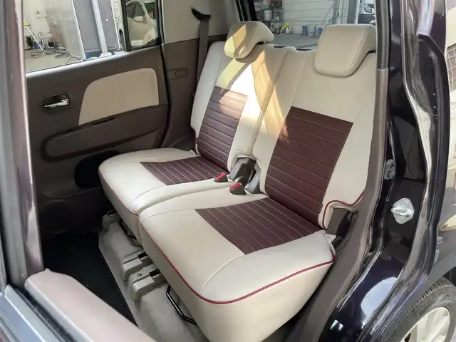スズキ ＭＲワゴン Wit XS 滋賀県 2014(平26)年 6.7万km ミステリアスバイオレットパール 禁煙車/社外ナビ/（CD/USB/地デジTV）/合皮シート/シートリフター/革巻きステアリング/ステアリングリモコン/HIDヘッドライト/フォグランプ/オートヘッドライト/純正アルミホイール/社外フロアマット/ドアバイザー/アイドリングストップ/スマートキー/プッシュスタート