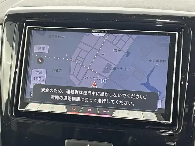 スズキ スペーシア カスタム TS 福島県 2014(平26)年 15.2万km ブルーイッシュブラックパール3 フリップダウンモニター/社外メモリーナビゲーション/型式：AVIC-CZ900/【AM/FM/CD/DVD/Bluetooth/フルセグTV】/・バックカメラ/・ETC/衝突軽減ブレーキ/両側パワースライドドア/革巻きステアリング/LEDヘッドライト/・オートライト/・フロントフォグライト/純正15インチアルミホイール/アイドリングストップ/横滑り防止装置/電動格納ウィンカーミラー/プッシュスタート/・スマートキー/・エンジンスターター