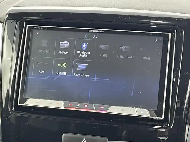 スズキ スペーシア カスタム TS 福島県 2014(平26)年 15.2万km ブルーイッシュブラックパール3 フリップダウンモニター/社外メモリーナビゲーション/型式：AVIC-CZ900/【AM/FM/CD/DVD/Bluetooth/フルセグTV】/・バックカメラ/・ETC/衝突軽減ブレーキ/両側パワースライドドア/革巻きステアリング/LEDヘッドライト/・オートライト/・フロントフォグライト/純正15インチアルミホイール/アイドリングストップ/横滑り防止装置/電動格納ウィンカーミラー/プッシュスタート/・スマートキー/・エンジンスターター